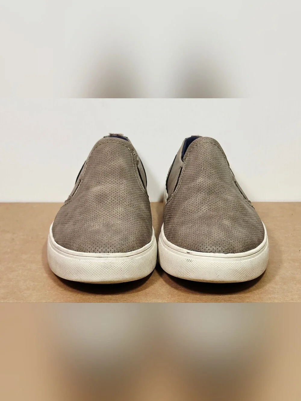 Tommy Hilfiger Mens Kozal Brown Faux Leather Slip-On Loafer Shoes Size 9.5 M